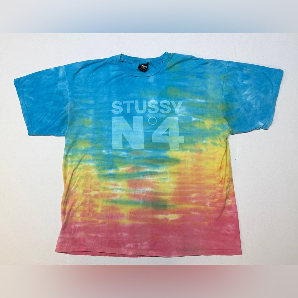 Stussy N4 Men’s XXL Rainbow Gradient Tie Dye T-Shirt